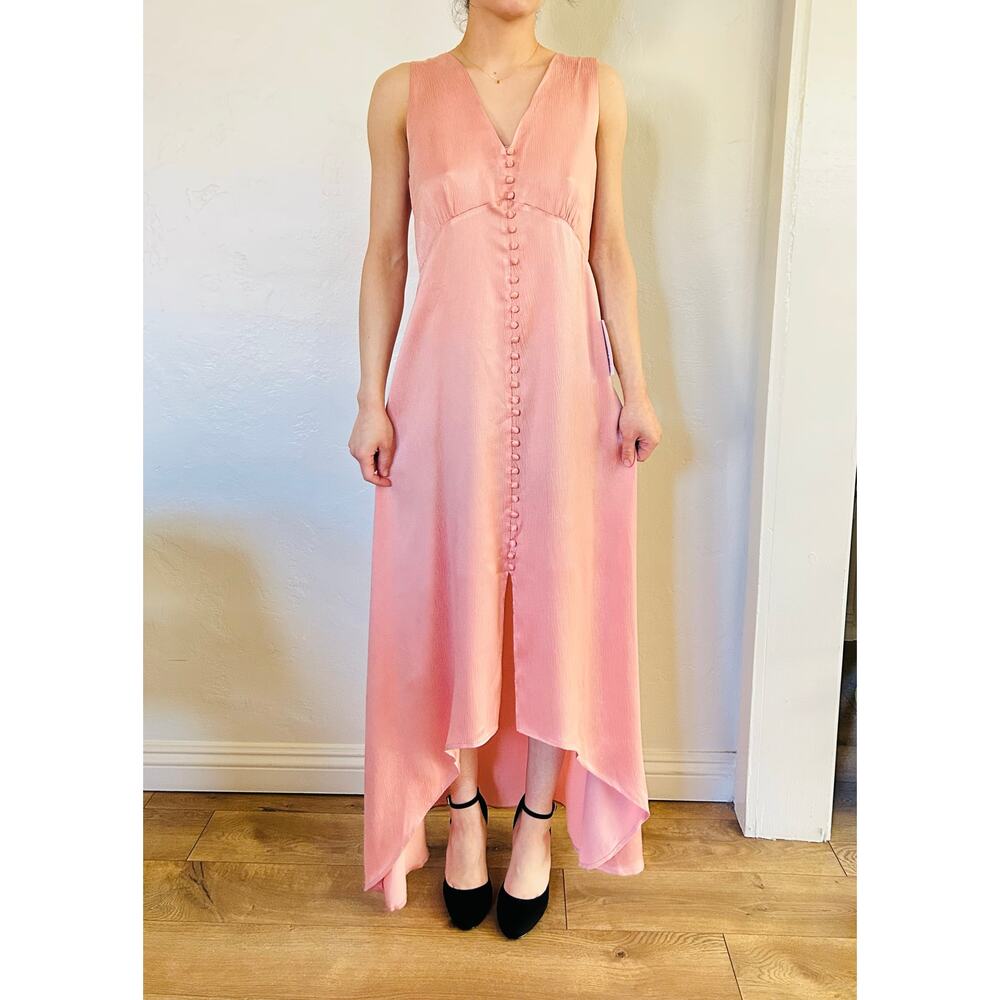 Anthropologie Isla Maude Midi Pink Midi Dress
